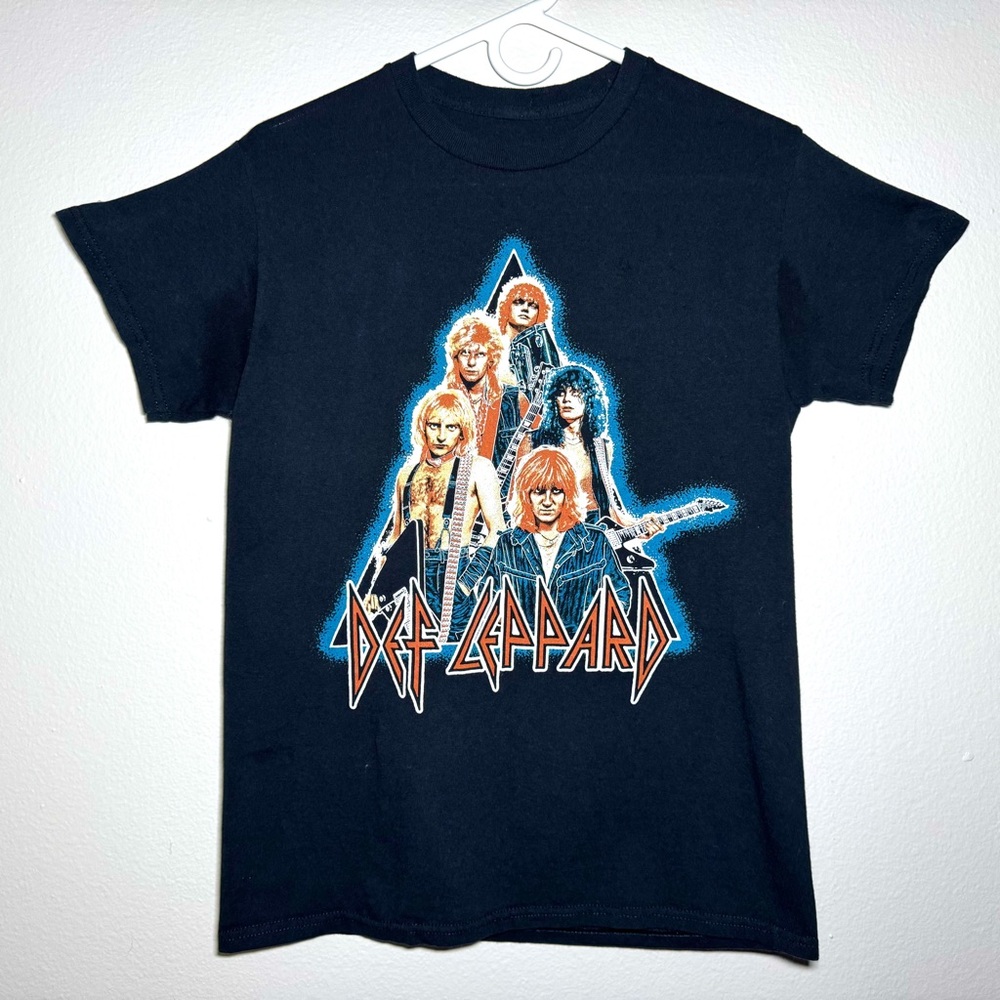 Def Leppard Summer Stadium Tour 2024 T-Shirt Black Size Small Back Print